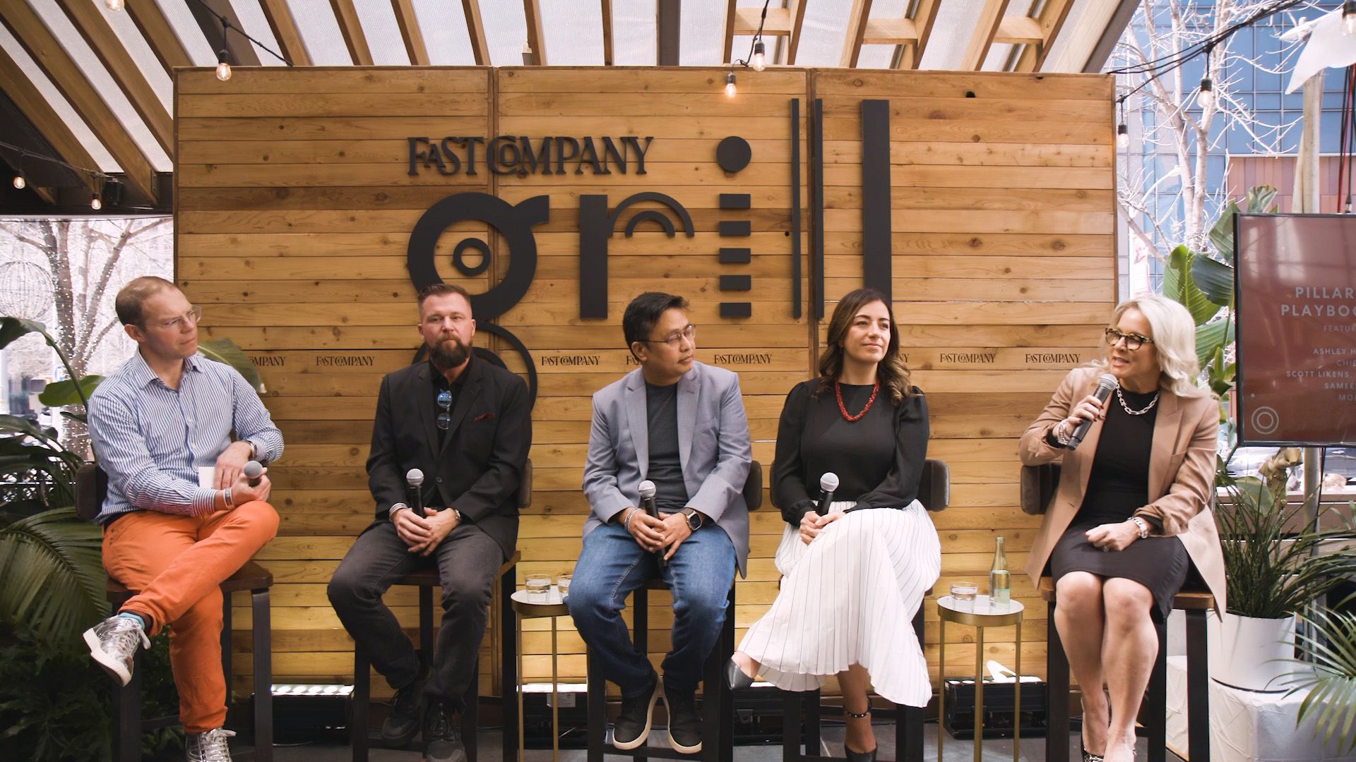 A panel of speakers discuss artificial intelligence and the power of AI decision-making​