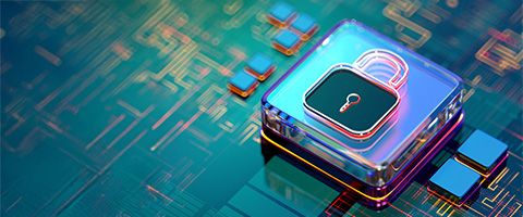 Customized security key for opening magnetic locks sitting on top of computer keyboard