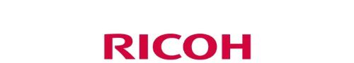 Ricoh logo in a red font