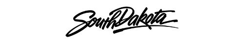 South Dakota logo in a black font