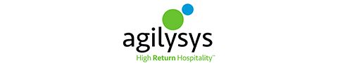 Agilysys logo with the word “agilysys” in lower-case black letters underneath a large solid green circle and a smaller solid blue circle above and to the right of the green one.