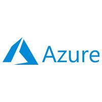 White and blue Azure logo
