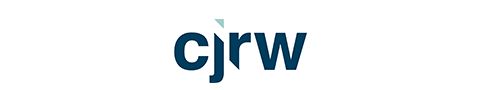 CJRW navy text logo.