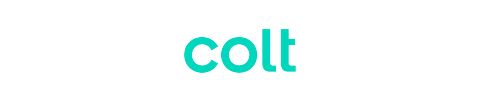 Teal Colt text logo.