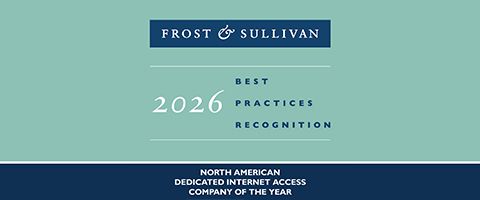 Cover of award brochure titled Lumen 2026 Frost & Sullivan Company of the Year for Best Practices In The North American Dedicated Internet Access (DIA) Industry