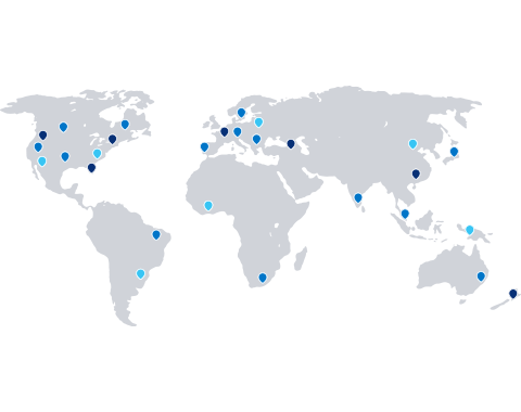 Map of the Flux global network infrastructure