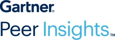 Gartner Peer Insightsの青字のロゴ。