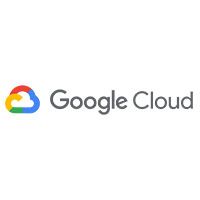 White and gray Google Cloud logo