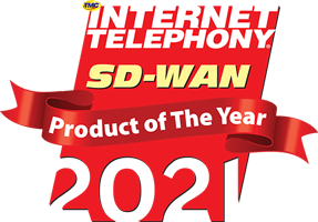 Prêmio de produto do ano em telefonia pela Internet SD-WAN, 2021