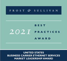 FROST＆SULLIVAN 2021年度BEST PRACTICES AWARD（ベストプラクティス賞）のロゴ