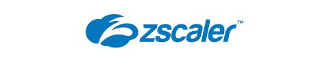 Zscaler logo featuring a blue cloud-shaped icon and the word “zscaler” in blue lowercase lettering.