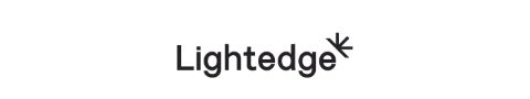 Lightedge logo written in black text.