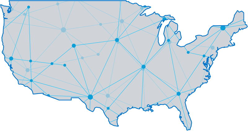 米国のLumen Network map