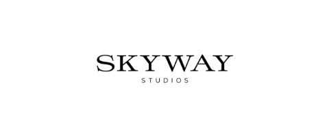 Skyway Studios logo featuring the word “SKYWAY” in large black serif letters above “STUDIOS” in smaller, widely spaced uppercase text on a white background.