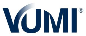 VUMI Group company logo spelling out VUMI in blue capital letters.