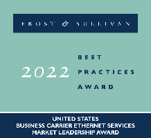 Logo for a Frost and Sullivan Best Practices Award