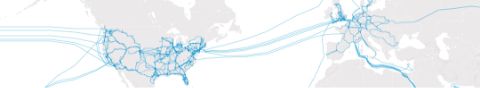 Map of Lumen global network