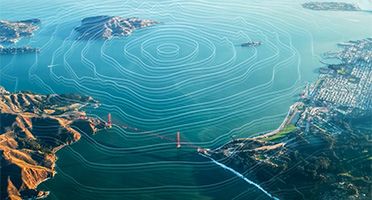 Tsunami-Tracking-System, das nach Veränderungen der Ozeanaktivität sucht