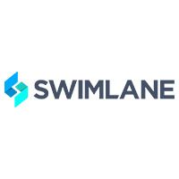 White and gray Swimlane logo