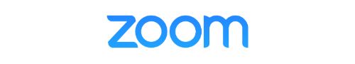 The word Zoom is spelled out in blue text